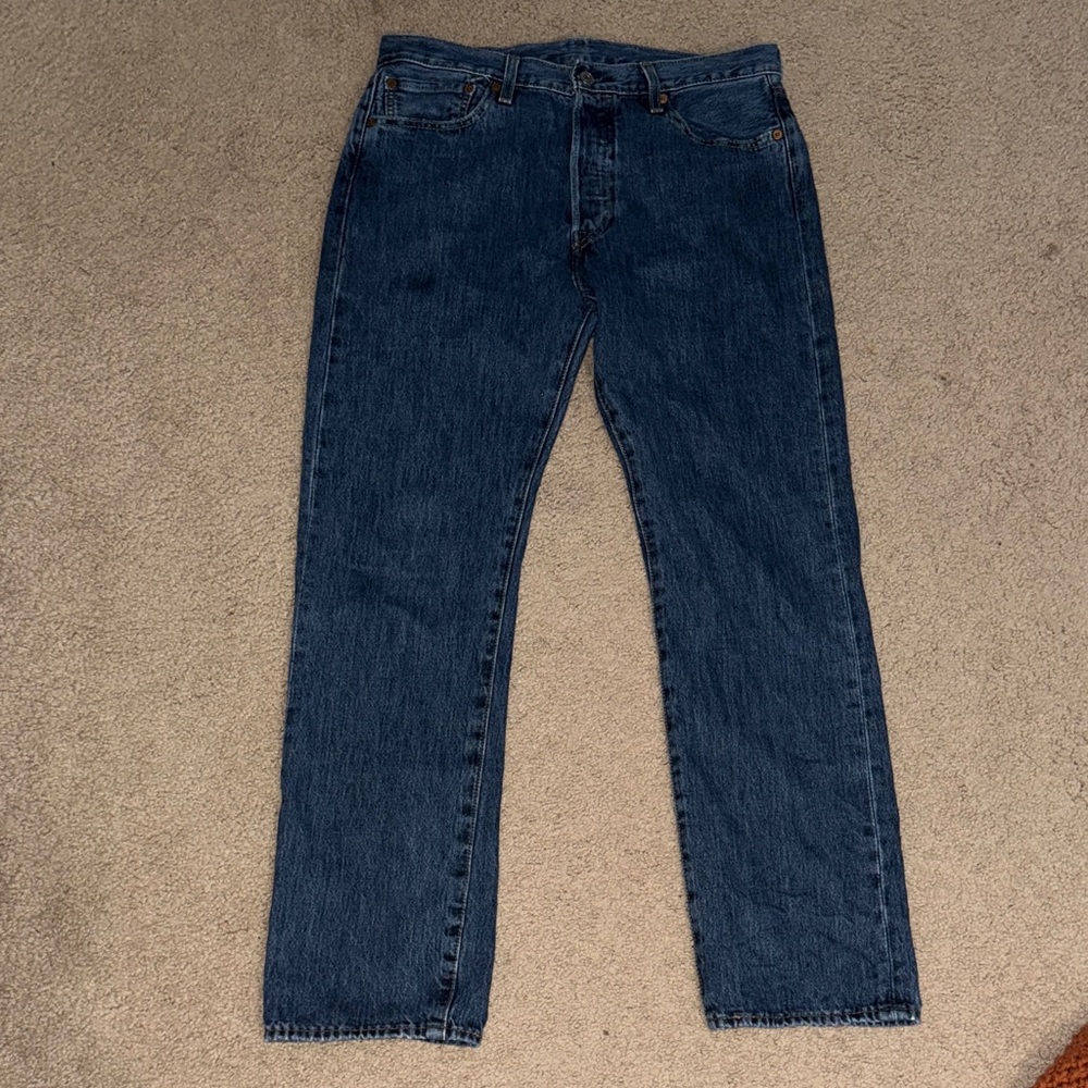 Levi's Dark Blue Straight Jeans